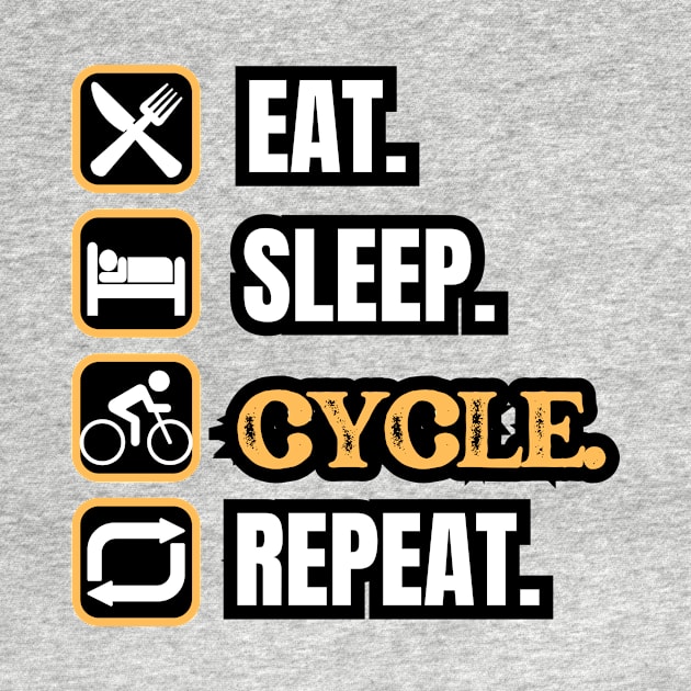 Eat Sleep Cycle Repeat by Paul Summers